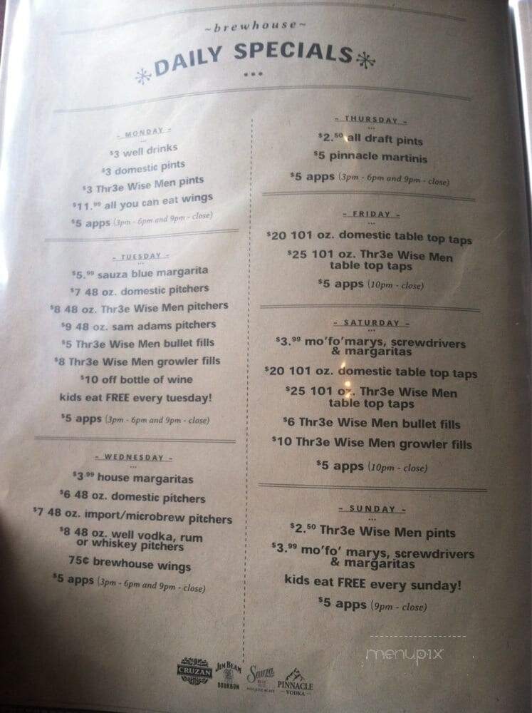 Scottys Brewhouse - Brownsburg, IN menu_pic