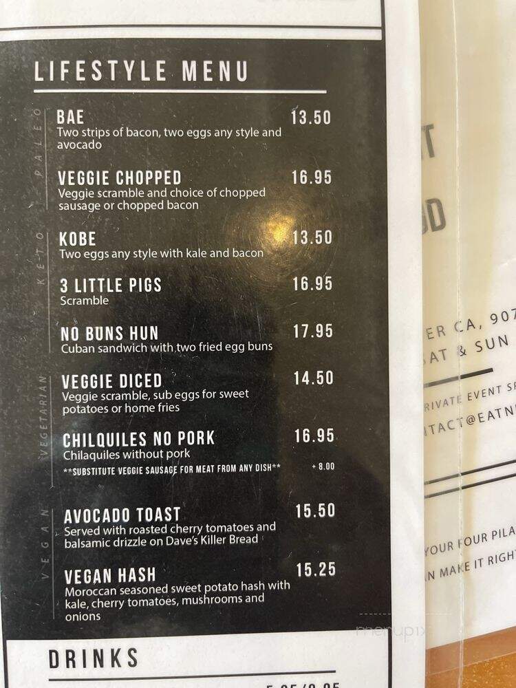 The Nest: A Breakfast Joint - Bellflower, CA menu_pic