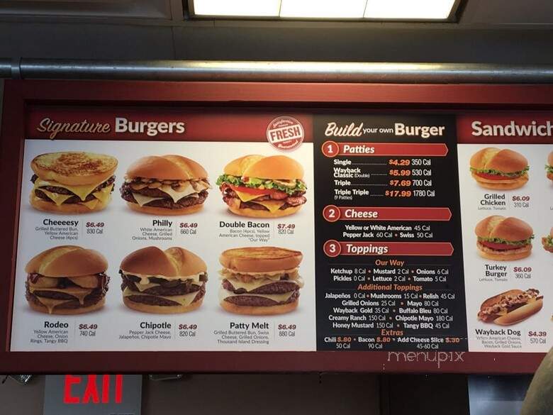 Jake's Wayback Burgers - West Goshen, PA menu_pic