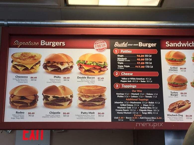 Jake's Wayback Burgers - West Goshen, PA menu_pic