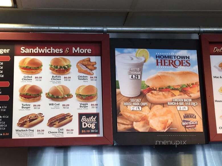 Jake's Wayback Burgers - West Goshen, PA menu_pic