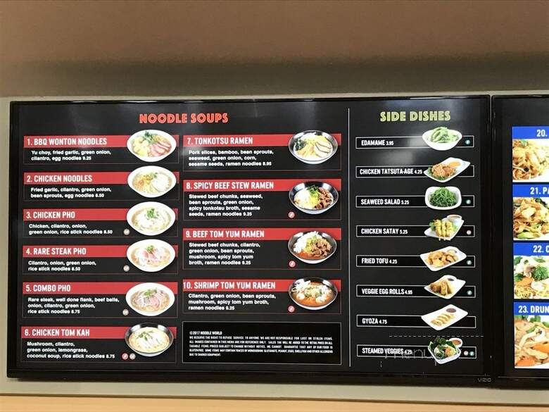 Noodle World Jr. - Los Angeles, CA menu_pic