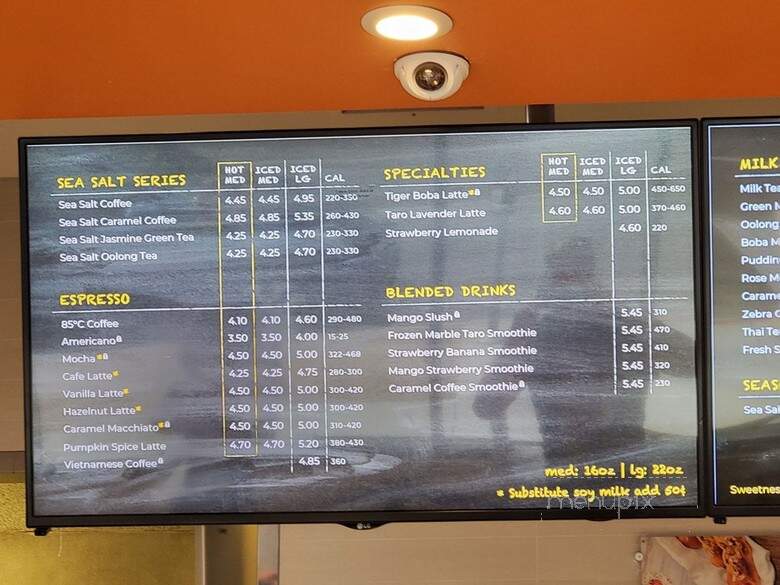 85C Bakery Cafe - Pasadena, CA menu_pic
