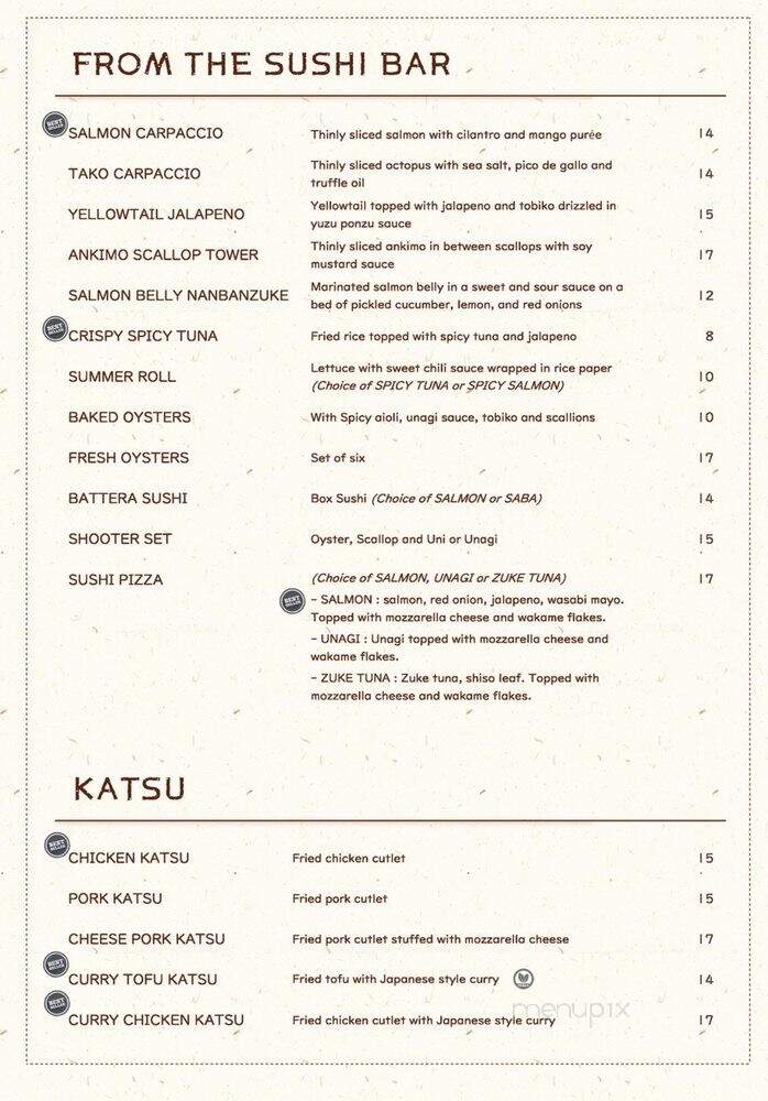 The Gokan by Musashi - Seattle, WA menu_pic