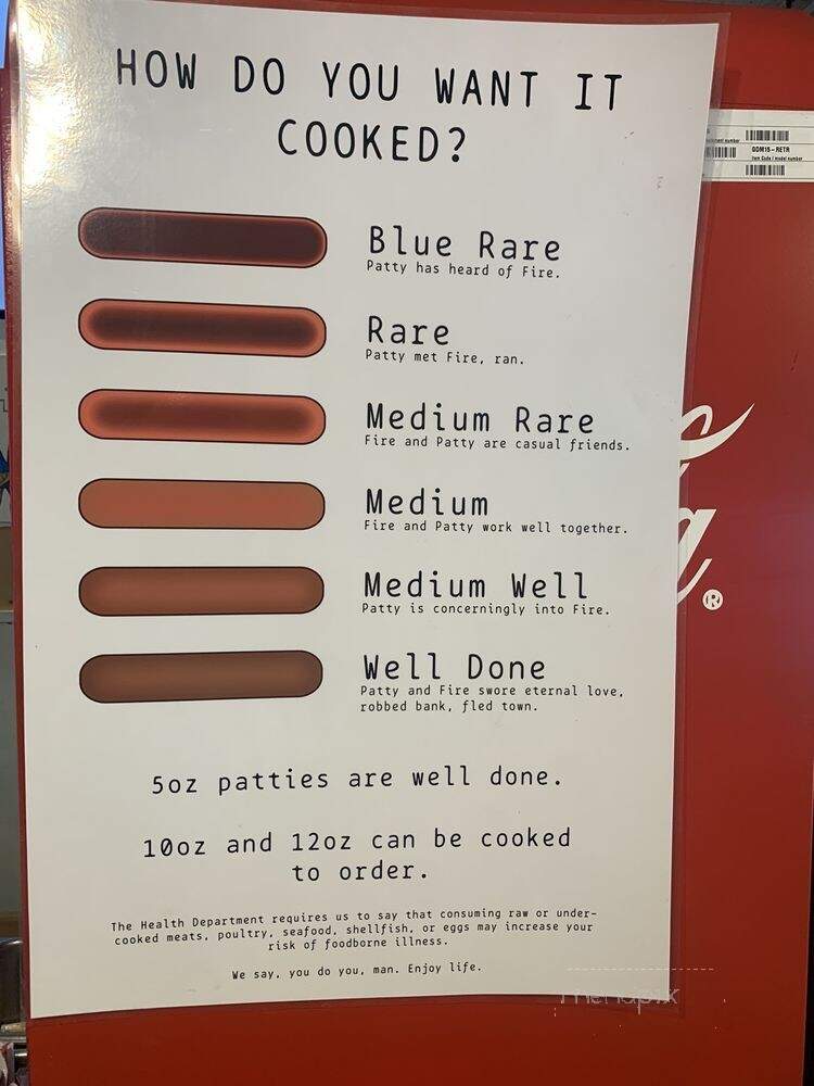 Burger Addict - Renton, WA menu_pic