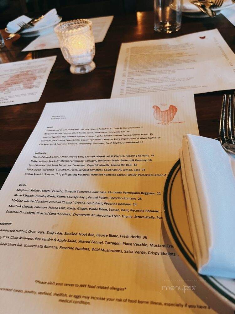 Red Hen - Washington, DC menu_pic