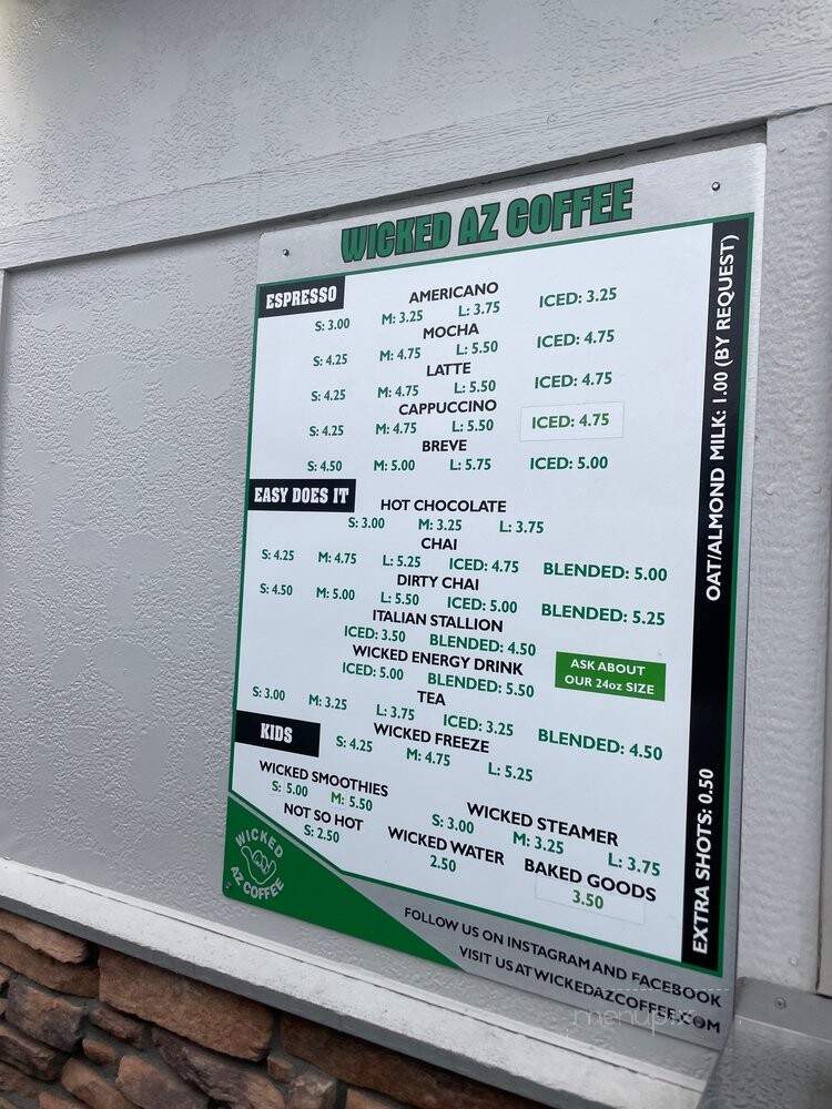 Wicked Az Coffee - Flagstaff, AZ menu_pic