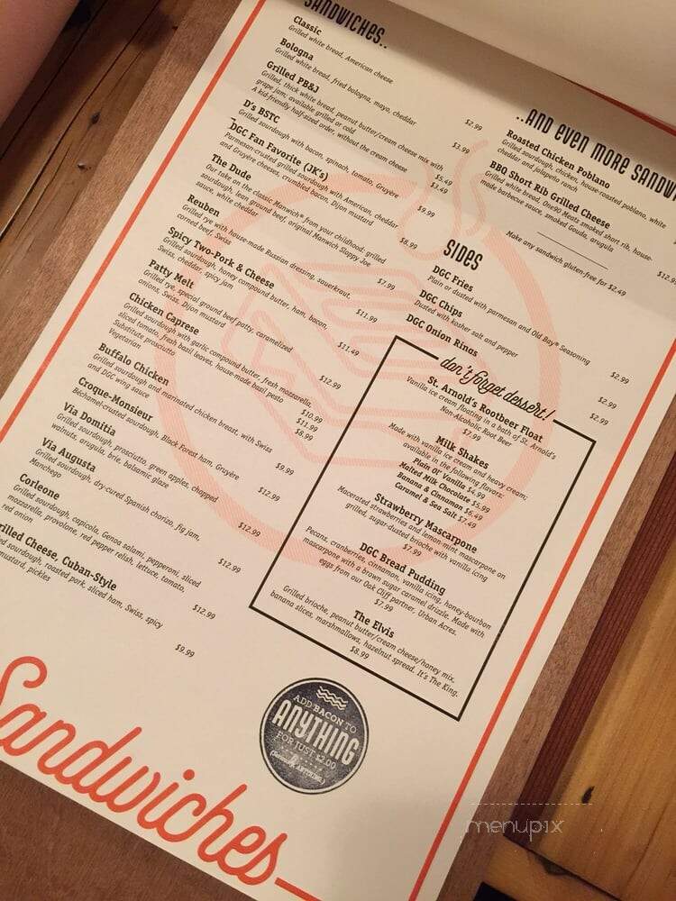 Dallas Grilled Cheese Co. - Dallas, TX menu_pic