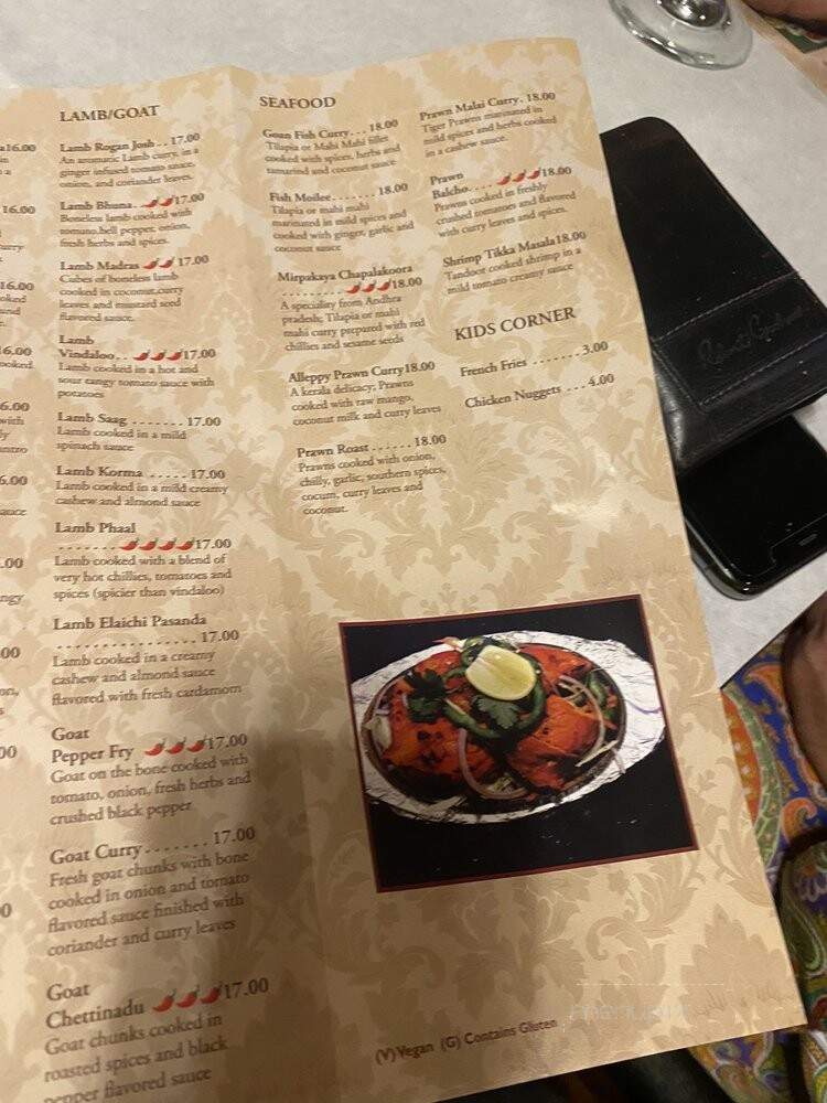 Nirvana Indian Restaurant - Altamont, NY menu_pic