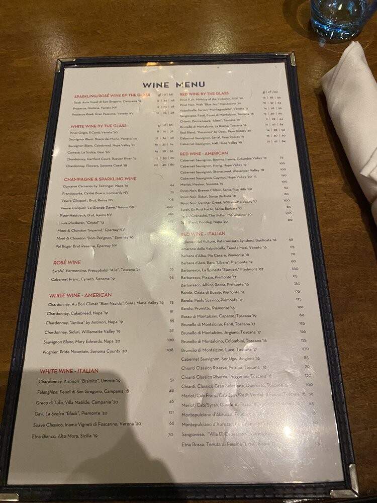 Princi Italia - Dallas, TX menu_pic