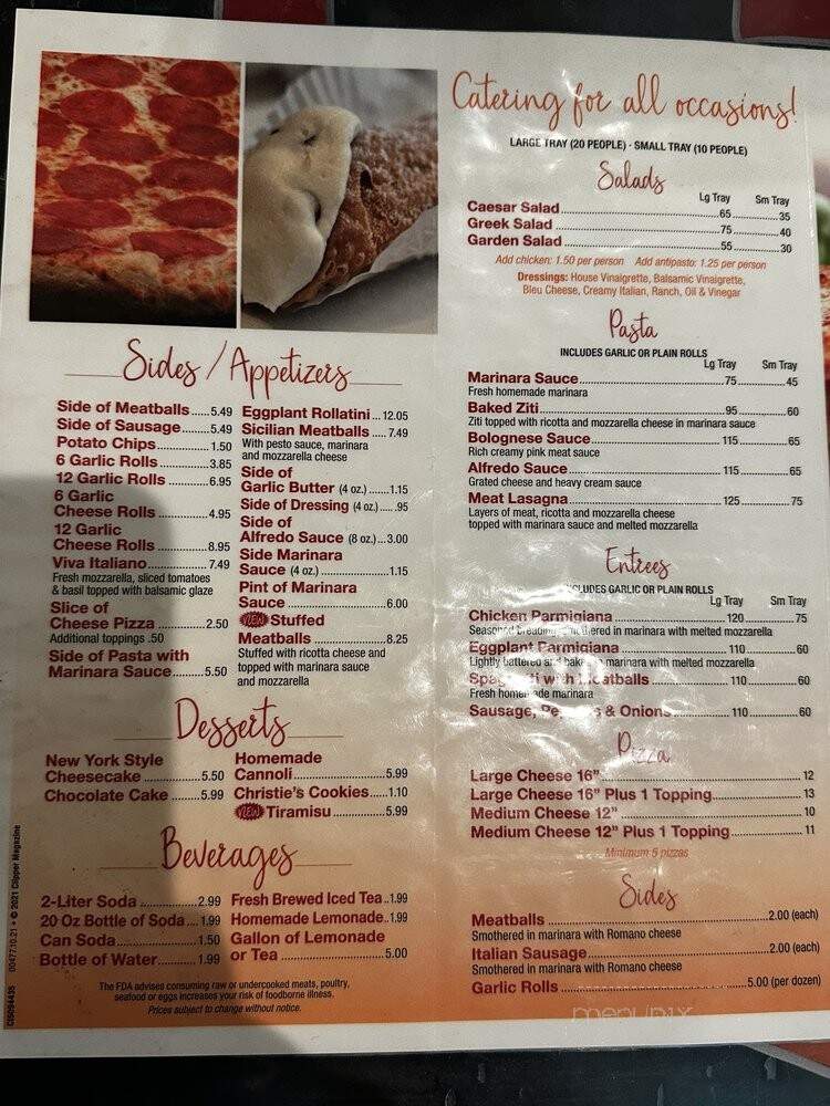 Luca's Pizzeria - Murfreesboro, TN menu_pic