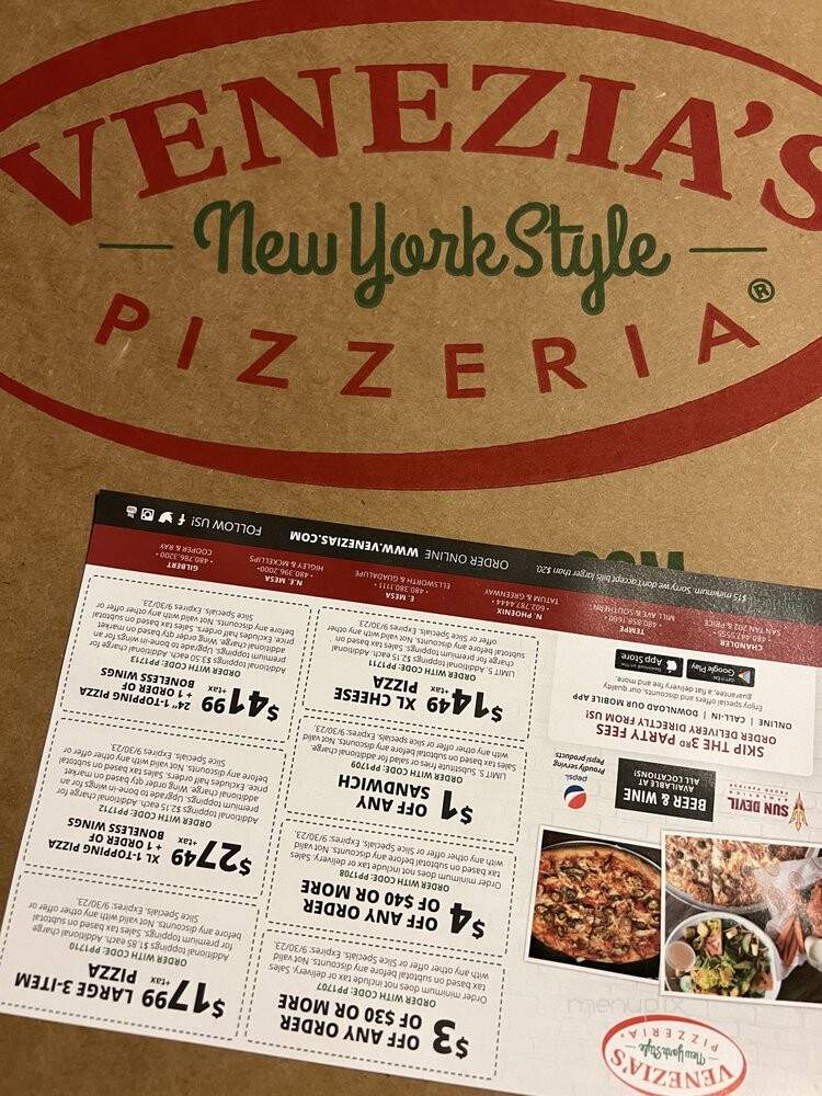 Venezias Ny Style Pizzeria - Phoenix, AZ menu_pic
