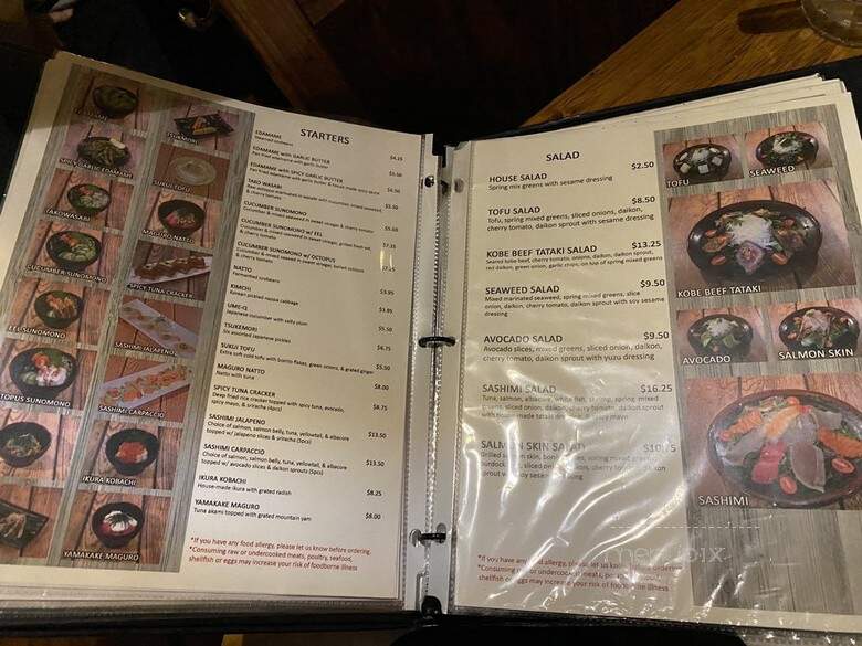 Honda-Ya Japanese Restaurant - Fullerton, CA menu_pic