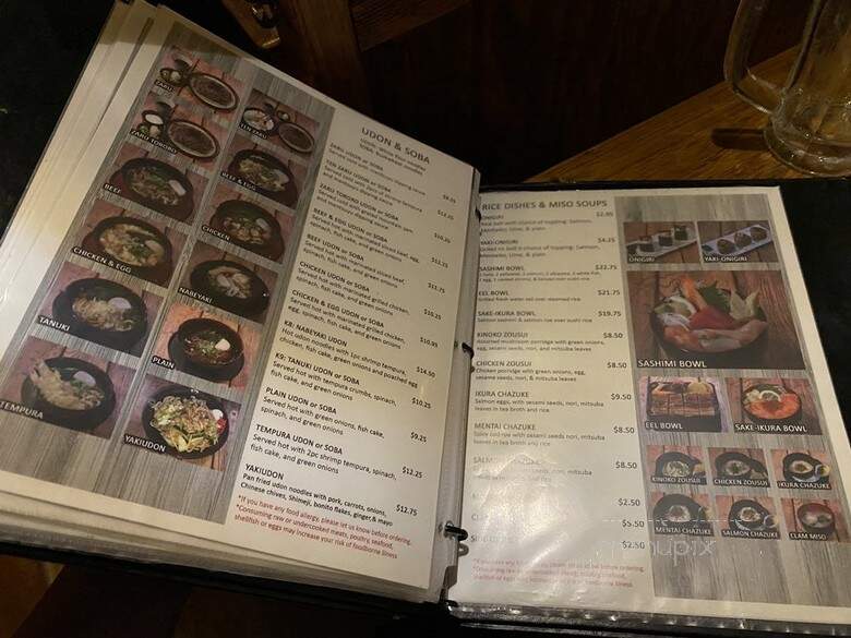 Honda-Ya Japanese Restaurant - Fullerton, CA menu_pic