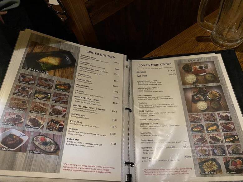 Honda-Ya Japanese Restaurant - Fullerton, CA menu_pic