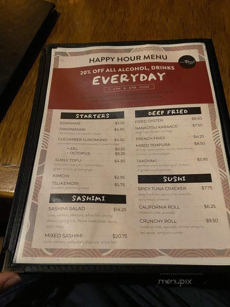 Honda-Ya Japanese Restaurant - Fullerton, CA menu_pic