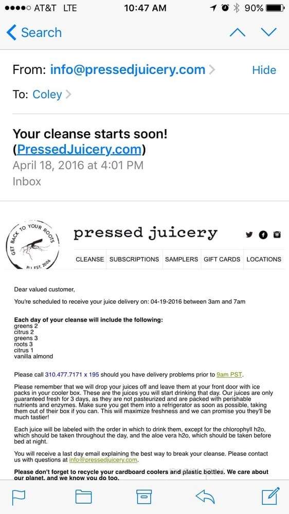 Pressed Juicery - Los Angeles, CA menu_pic