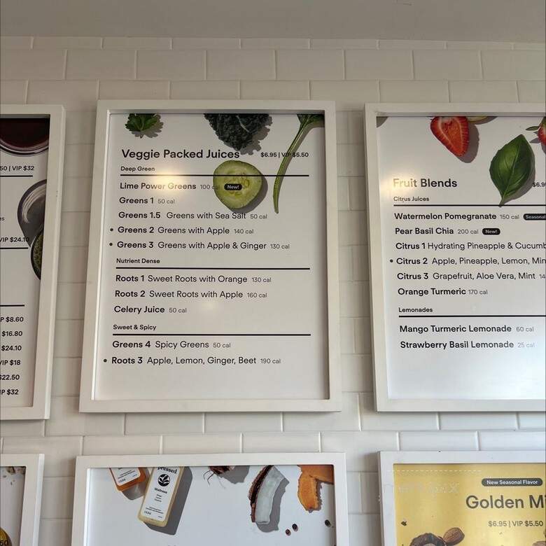 Pressed Juicery - Manhattan Beach, CA menu_pic