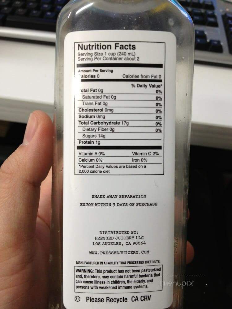 Pressed Juicery - Los Angeles, CA menu_pic