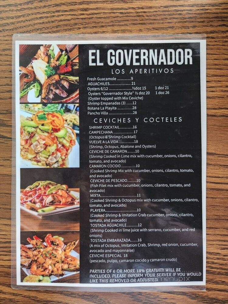 Mariscos la Playita - Anaheim, CA menu_pic