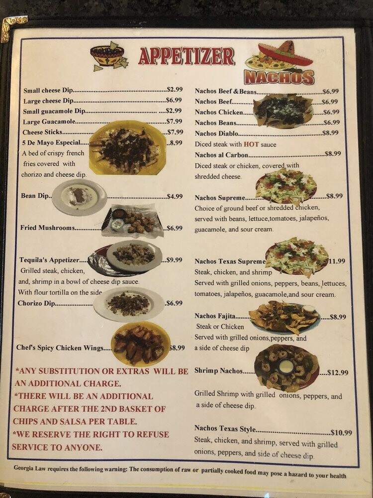 5 de Mayo - Brunswick, GA menu_pic