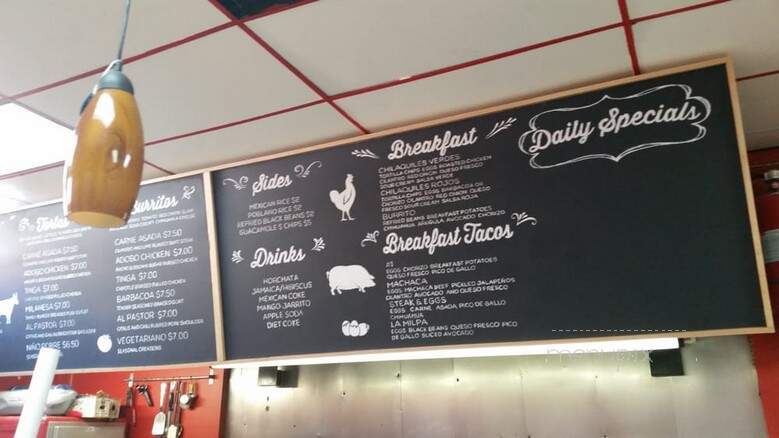 Jarabe - Mexican Street Food - Chicago, IL menu_pic