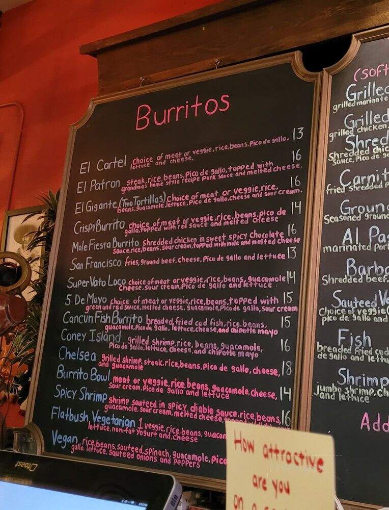 Taqueria El Patron Mexican Grill - Brooklyn, NY menu_pic