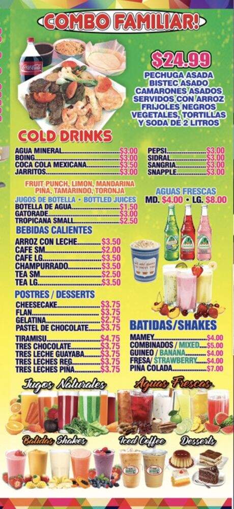 Taco Rey Restaurant - Bronx, NY menu_pic