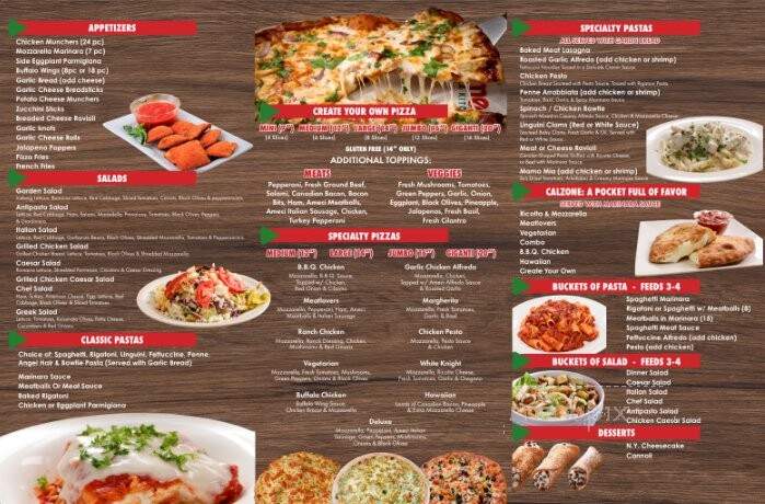 Ameci Pizza Kitchen - Tustin, CA menu_pic