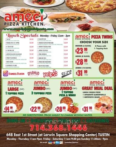 Ameci Pizza Kitchen - Tustin, CA