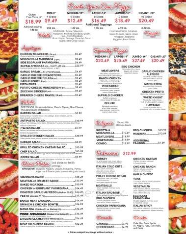 Ameci Pizza Kitchen - Tustin, CA menu_pic