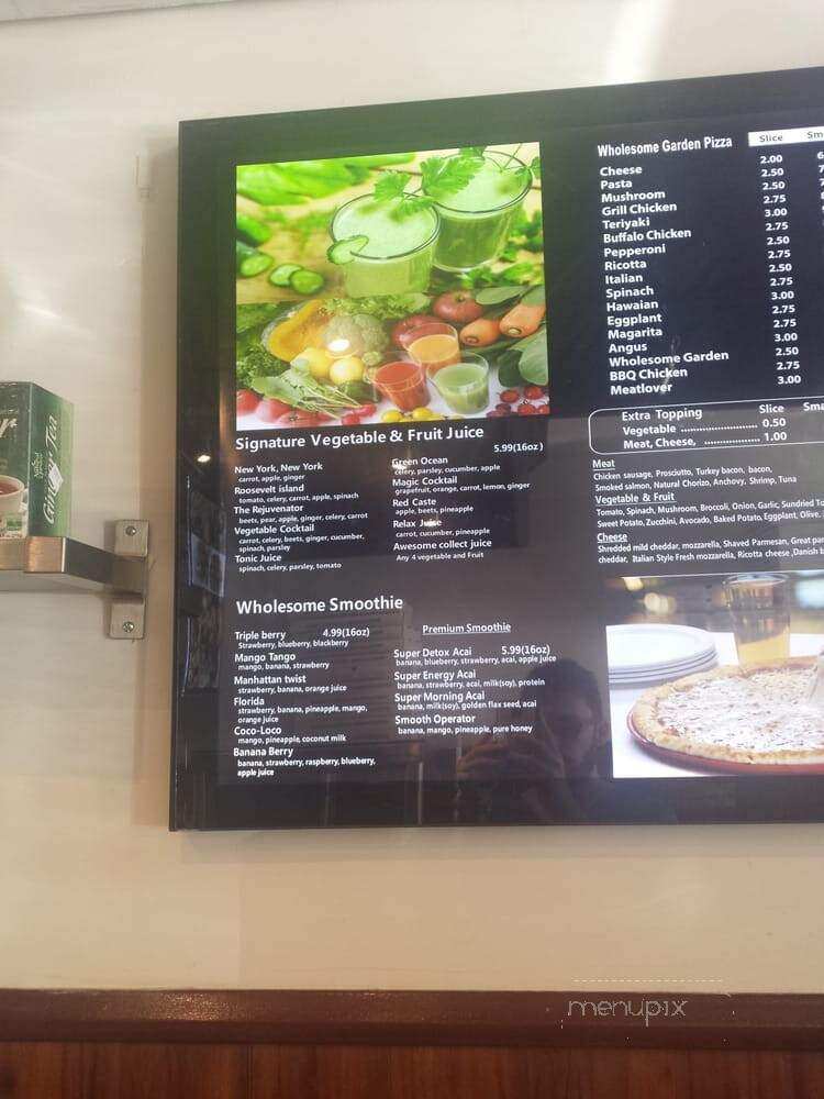 Wholesome Garden Pizza - New York, NY menu_pic