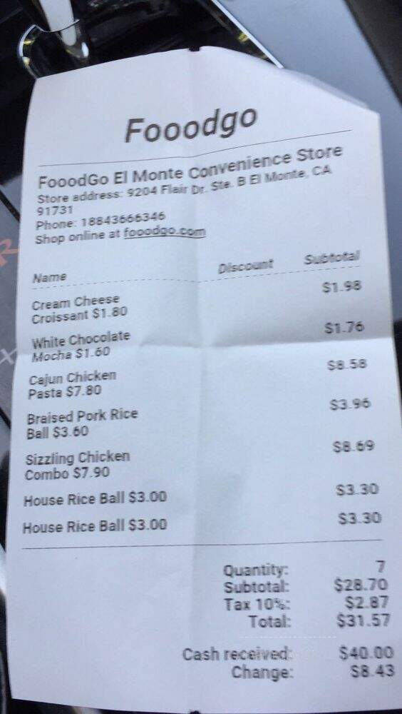 Fooodgo - El Monte, CA menu_pic