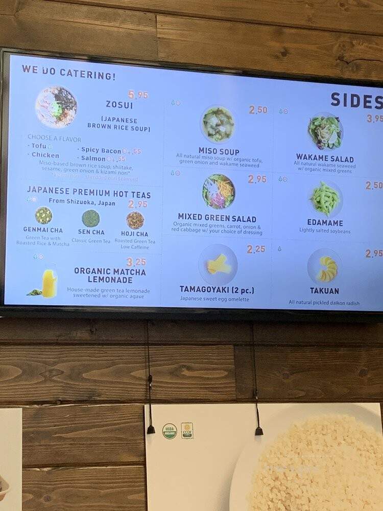 Onigilly - San Francisco, CA menu_pic