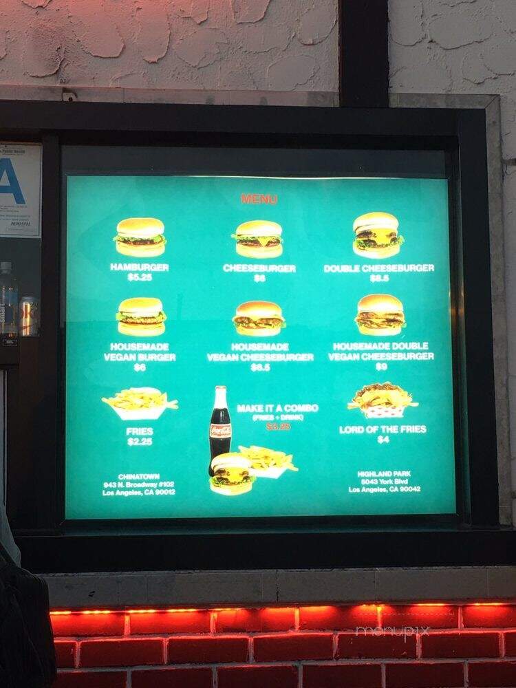 Burgerlords - Los Angeles, CA menu_pic