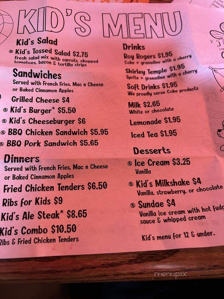 Calhoun's - Maryville, TN menu_pic