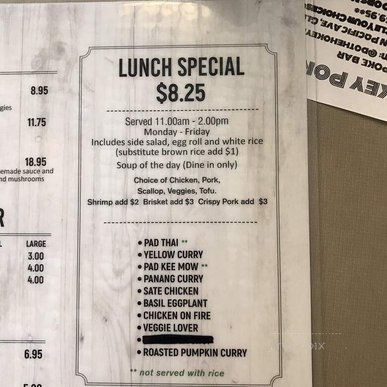 Thai Me Upp - Glendale, CA menu_pic