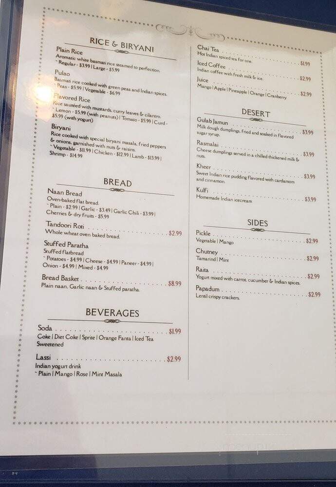 Curry King - Los Angeles, CA menu_pic