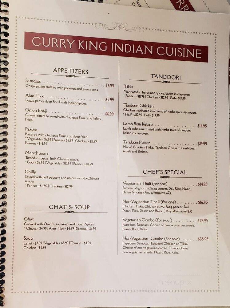 Curry King - Los Angeles, CA menu_pic