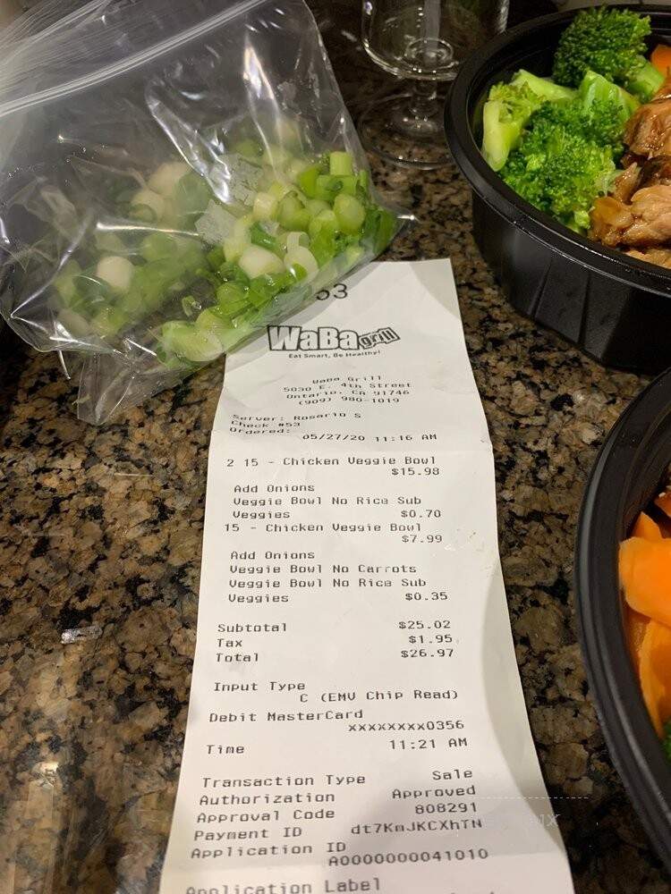 Waba Grill - Ontario, CA menu_pic