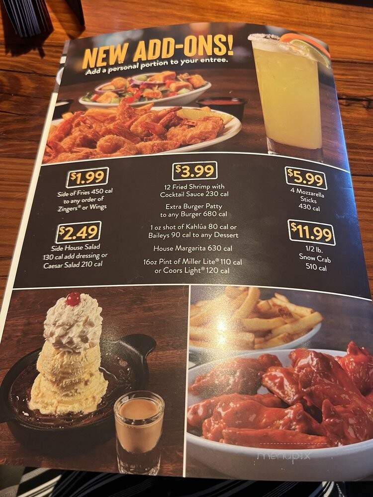 Miller's East Colonial Ale House - Orlando, FL menu_pic