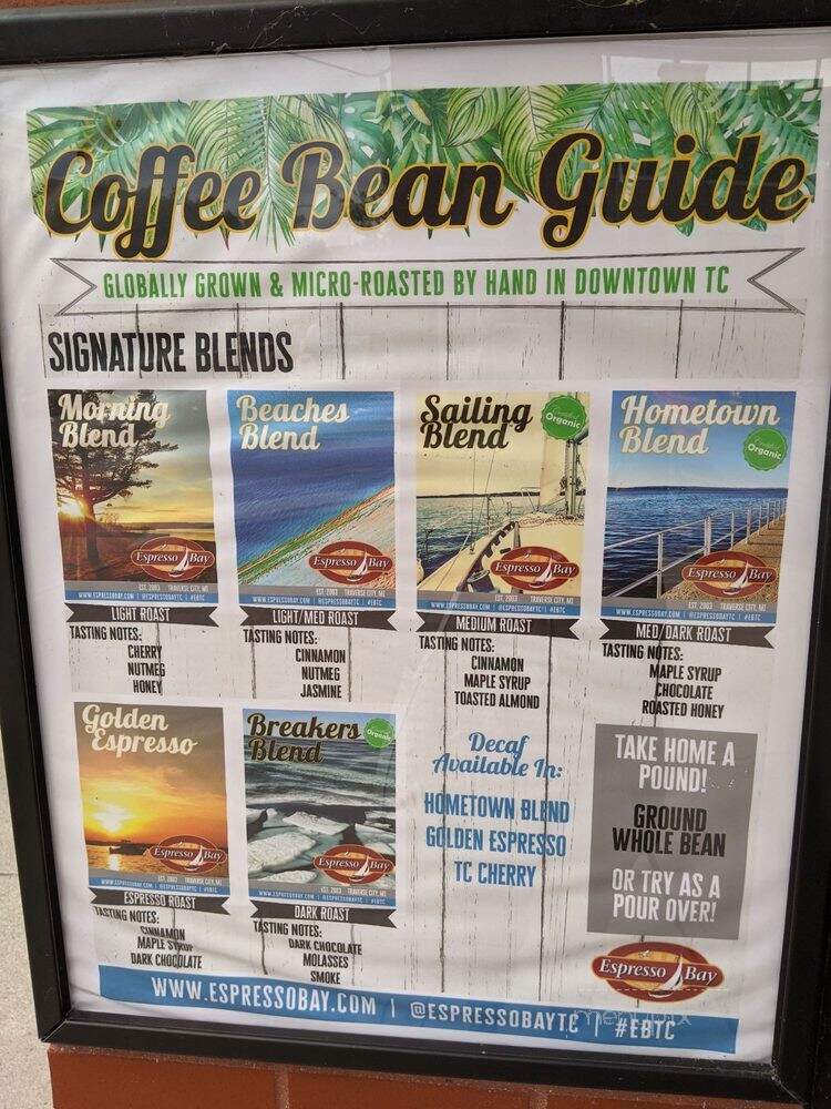 Espresso Bay - Traverse City, MI menu_pic
