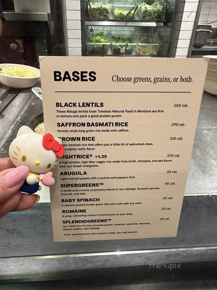 Cava Grill - Los Angeles, CA menu_pic
