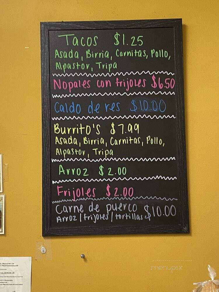 El Tarasco - Haines City, FL menu_pic