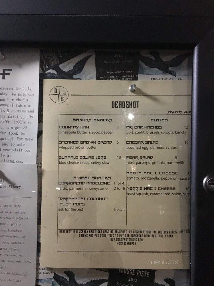 Holdfast Dining - Portland, OR menu_pic