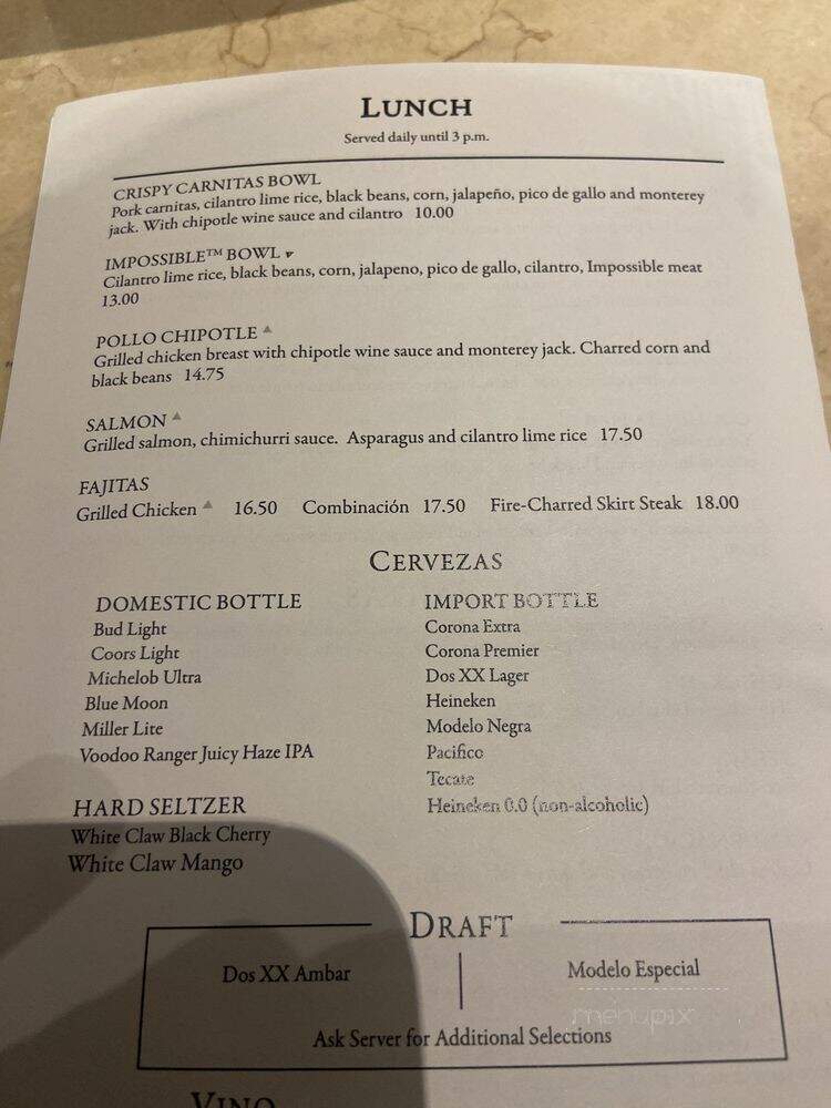 Cantina Laredo - Bloomington, MN menu_pic