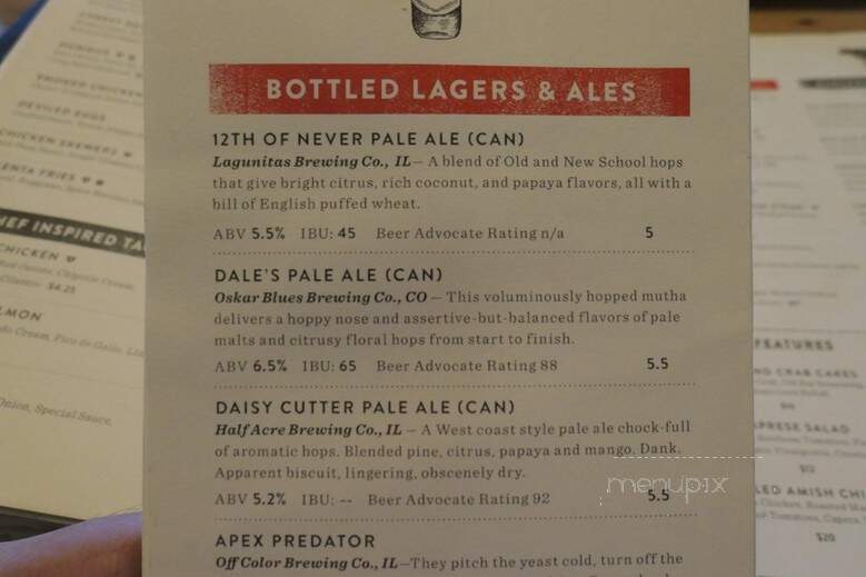Countyline Tavern - Buffalo Grove, IL menu_pic
