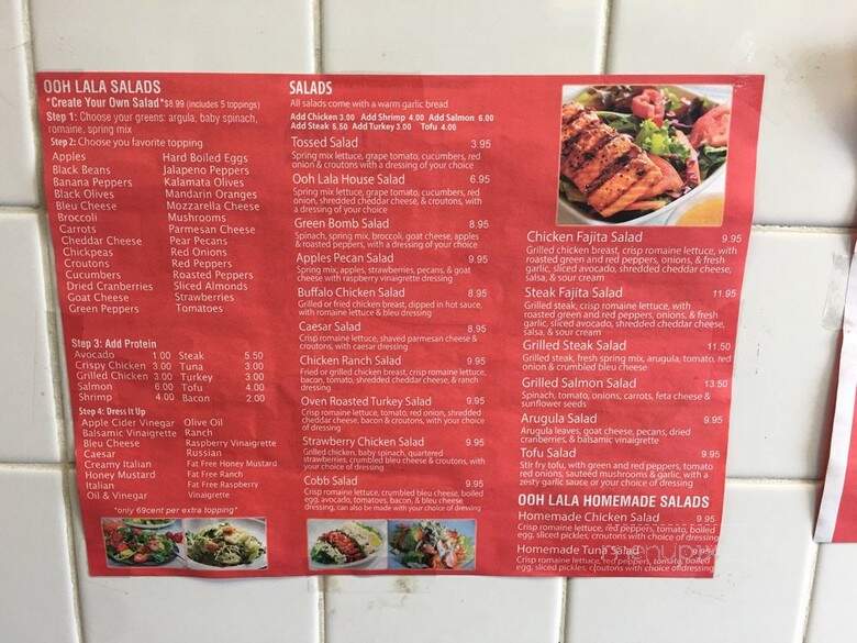 Ooh LaLa Salads - Philadelphia, PA menu_pic