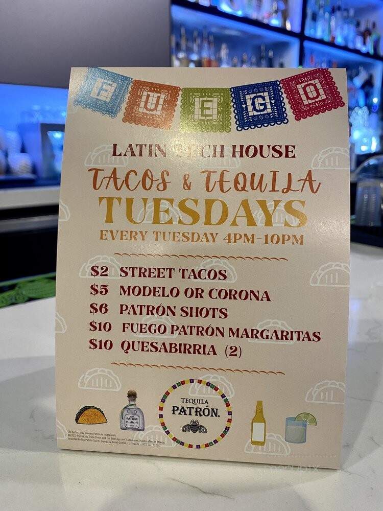 Fuego Tequila Grill - Walnut Creek, CA menu_pic
