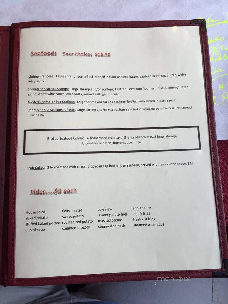 Kunkletown Pub - Kunkletown, PA menu_pic